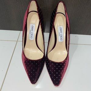 Jimmy choo velvet pumps
